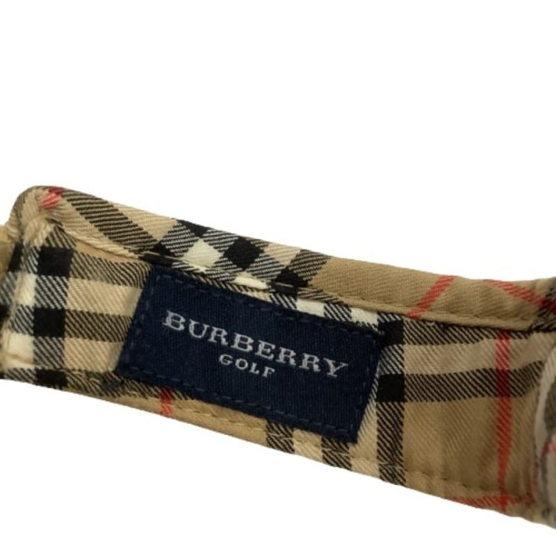 中古】 BURBERRY GOLF バーバリー ゴルフ サンバイザー ベージュ｜総合