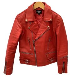 ♪♪ HORN WORKS ホーンワークス メンズ ライダースジャケット SIZE 2（S） レッド Bランク