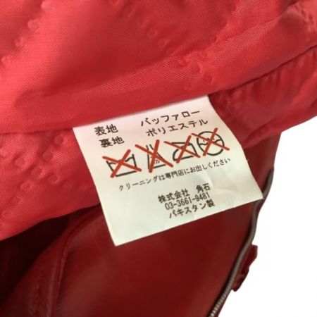  HORN WORKS ホーンワークス メンズ ライダースジャケット SIZE 2（S） レッド