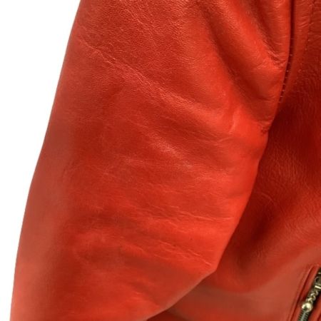  HORN WORKS ホーンワークス メンズ ライダースジャケット SIZE 2（S） レッド