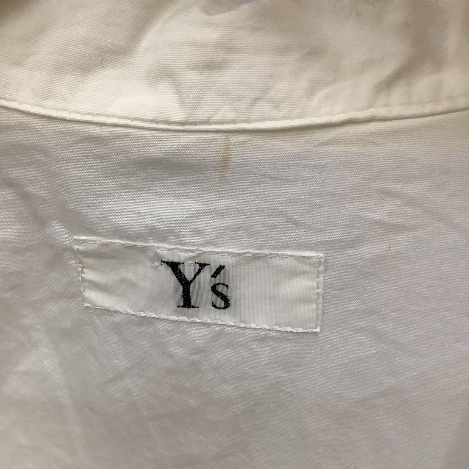 中古】 Y's ワイズ 90'ｓ Vintage メンズ ハーフジップシャツ ホワイト