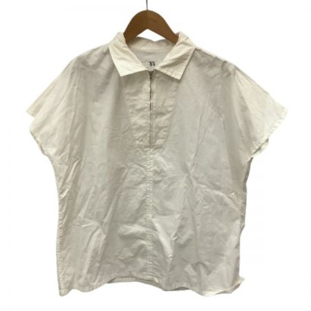 Y's ワイズ 90’ｓ Vintage メンズ ハーフジップシャツ  ホワイト