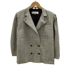 ♪♪ Christian Dior クリスチャンディオール レディース ジャケット SIZE 11号 Vintage ホワイト×ブラック Bランク