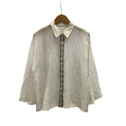 ♪♪ Khadi and Co カディアンドコー レディース シャツ SIZE M アイボリー Bランク