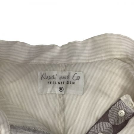  Khadi and Co カディアンドコー レディース シャツ SIZE M アイボリー