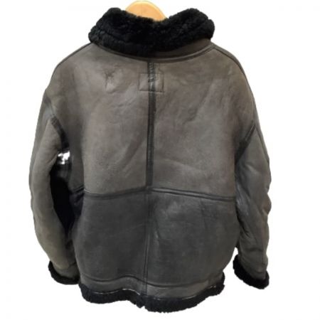  AVIREX アビレックス メンズ ブルゾン レザー ボア付き SIZE 40 ブラック