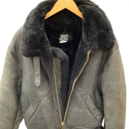  AVIREX アビレックス メンズ ブルゾン レザー ボア付き SIZE 40 ブラック