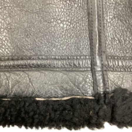  AVIREX アビレックス メンズ ブルゾン レザー ボア付き SIZE 40 ブラック