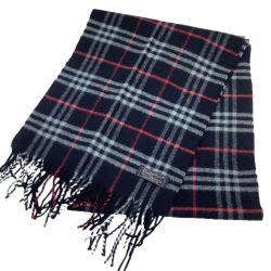 Burberrys バーバリーズ マフラー ネイビー Bランク