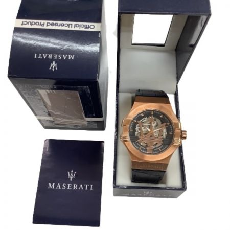  MASERATI マセラティ 腕時計 Potenza スケルトン 自動巻き機械式 100m防水 メンズ 男性用  R8821108002