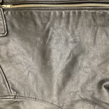  marlboro マルボロ メンズ レザージャケット 羊革 SIZE M ブラック