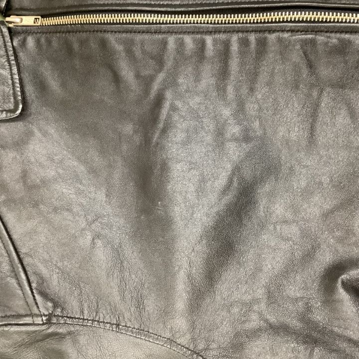 marlboro マルボロ メンズ レザージャケット 羊革 SIZE M ブラック