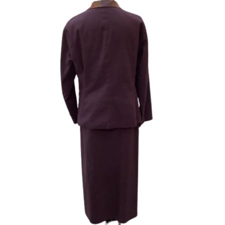 JURGEN LEHL ヨーガンレール レディース セットアップ スカート カットソー SIZE M パープル