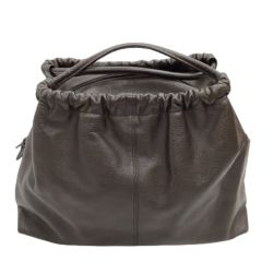 ♪♪ JURGEN LEHL ヨーガンレール レディース ハンドバッグ こげ茶 Bランク