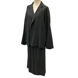 JURGEN LEHL ヨーガンレール レディース セットアップ スカートジャケット  プリーツ SIZE M グレー Bランク