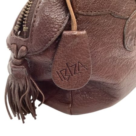 IBIZA イビサ レディース ハンドバッグ レザー ブラウン