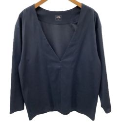 ♪♪ THE NORTH FACE ザノースフェイス レディース カーディガン SIZE XL NTW11761 ネイビー Bランク