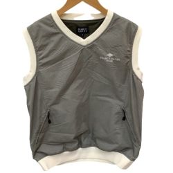 ♪♪ PEARLY GATES パーリーゲイツ メンズ ベスト ゴルフウェア SIZE 5（L相当） チャコールグレー Bランク