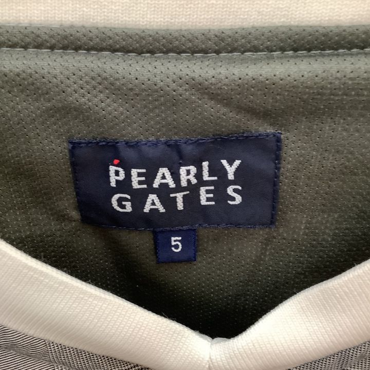 PEARLY GATES パーリーゲイツ メンズ ベスト ゴルフウェア SIZE 5（L相当） チャコールグレー｜中古｜なんでもリサイクルビッグバン