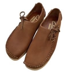 ♪♪ CLARKS クラークス レディース シューズ ワラビー SIZE 24cm キャメル Bランク
