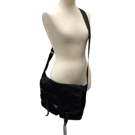  PRADA プラダ ショルダーバッグ メッセンジャーバッグ ナイロン ブラック