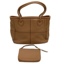 ♪♪ Somes Saddle ソメスサドル レディース ハンドバッグ レザー 革 ポーチ付き ベージュ Bランク