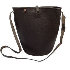 KOOS コース レディース バケツ型バッグ ショルダーバッグ レザー こげ茶 Bランク