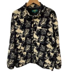 ♪♪ KENZO ケンゾー メンズ フリースジャケット SIZE 4 ブラック Bランク