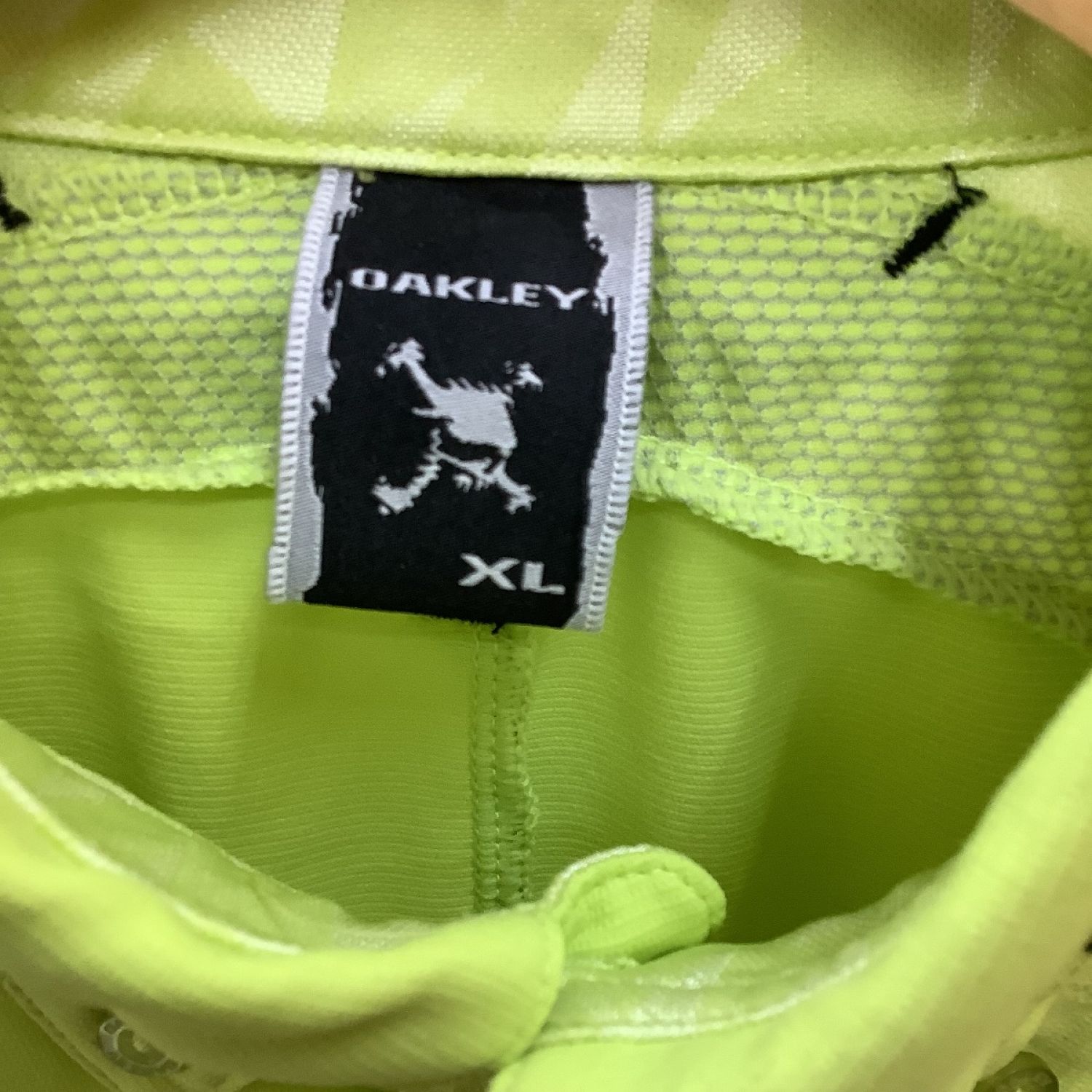 中古】 OAKLEY オークリー メンズ ゴルフウェア ポロシャツ SIZE XL 黄