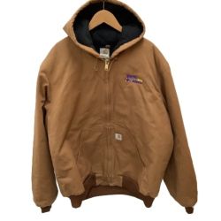 ♪♪ Carhartt カーハート メンズ アクティブジャケット SIZE XL 企業ﾛｺﾞ ブラウン Cランク