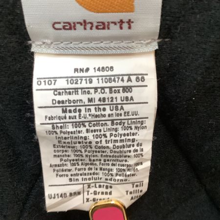  Carhartt カーハート メンズ アクティブジャケット SIZE XL 企業ﾛｺﾞ ブラウン