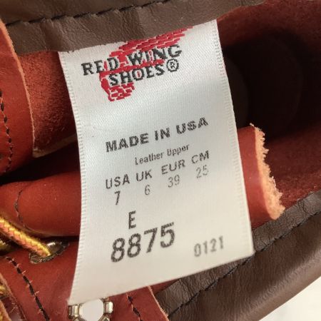  RED WING レッドウィング 未使用 メンズ ブーツ SIZE 25cm 8875 ブラウン