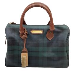 ♪♪ RALPH LAUREN ラルフローレン ミニボストンバッグ Vintage ヴィンテージ ネイビー Bランク