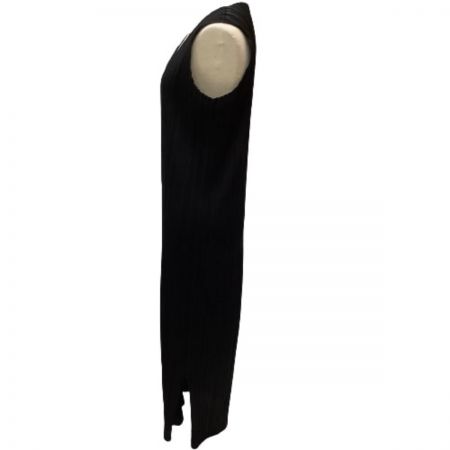  ISSEY MIYAKE イッセイミヤケ PLATS PLEASE レディース ノースリーブワンピ SIZE 2 ブラック