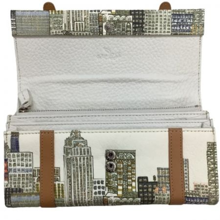  manhattaner's マンハッタナーズ レディース 長財布 アイボリー