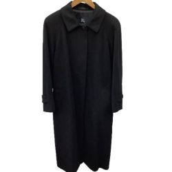 ♪♪ BURBERRY LONDON バーバリーロンドン レディース コート カシミヤ100％ SIZE 38 ブラック Bランク