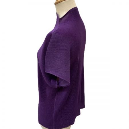  ISSEY MIYAKE イッセイミヤケ PLATS PLEASE レディース カットソー SIZE 3 PP19-JK313 パープル