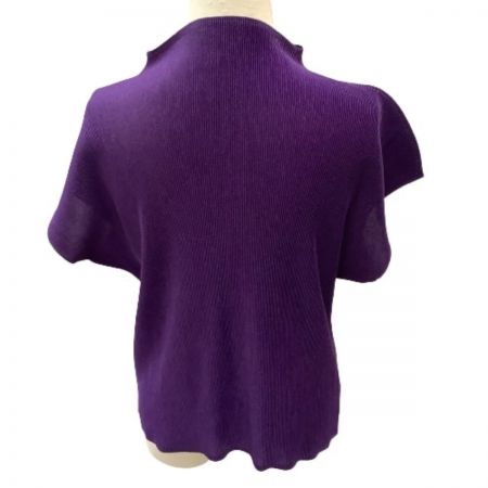  ISSEY MIYAKE イッセイミヤケ PLATS PLEASE レディース カットソー SIZE 3 PP19-JK313 パープル