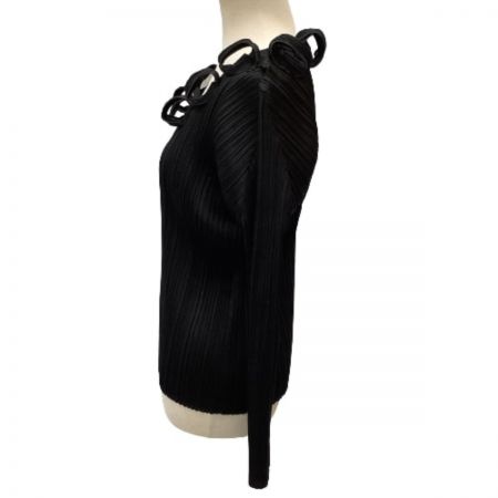 ISSEY MIYAKE イッセイミヤケ  PLATS PLEASE レディース 変形 カットソー SIZE 3 PP71-JK595 ブラック