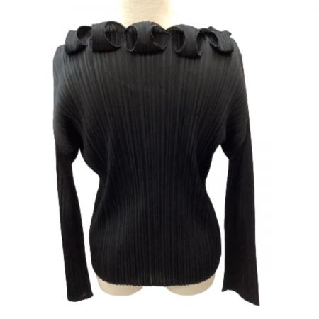  ISSEY MIYAKE イッセイミヤケ  PLATS PLEASE レディース 変形 カットソー SIZE 3 PP71-JK595 ブラック