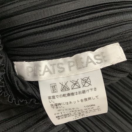  ISSEY MIYAKE イッセイミヤケ  PLATS PLEASE レディース 変形 カットソー SIZE 3 PP71-JK595 ブラック