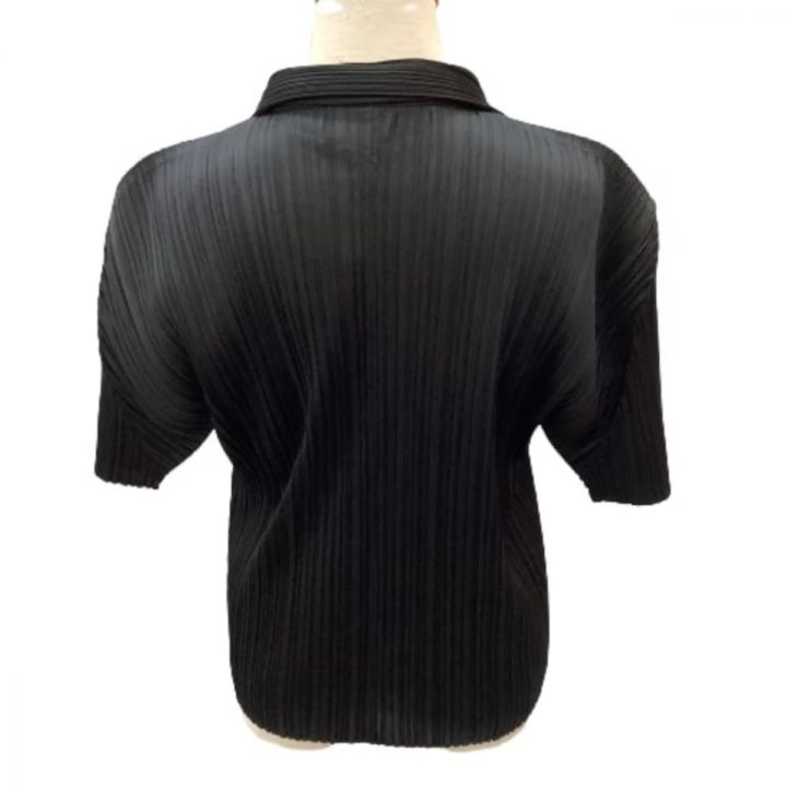 イッセイミヤケ プリーツプリーズ 黒 半袖 PLEATS PLEASE issey miyake