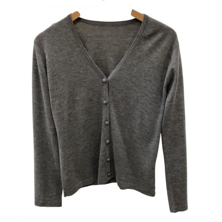  JURGEN LEHL ヨーガンレール レディース カーディガン SIZE M カシミヤ100% グレー