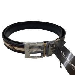 ♪♪ HARDY AMIES SPORT ハーディエイミス スポーツ メンズ ベルト SIZE F ブラック Aランク