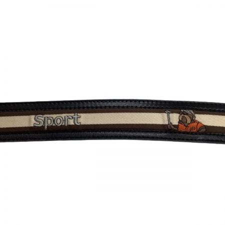  HARDY AMIES SPORT ハーディエイミス スポーツ メンズ ベルト SIZE F ブラック