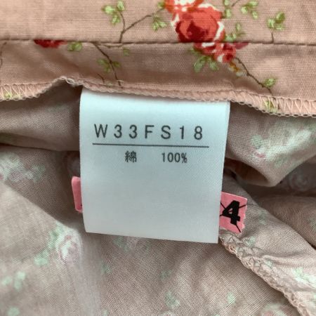 KANEKO ISAO カネコイサオ ワンダフル ワールド PINKHOUSE ピンクハウス スカート 花柄 バラ ピコフリル 6段切り替え ピンク