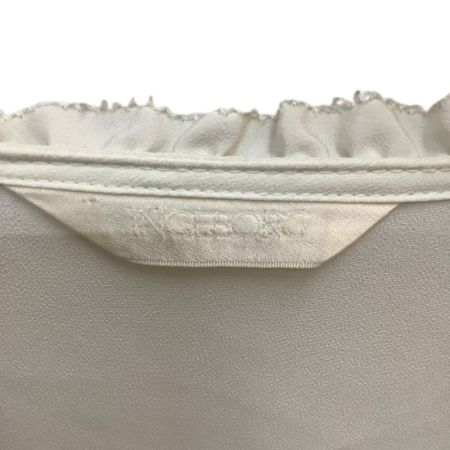 INGEBORG インゲボルグ レディース カーディガン ボレロ  リボン フリル アイボリー