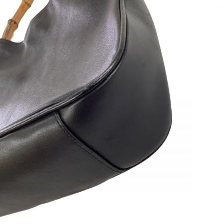  GUCCI グッチ レディース ハンドバッグ バンブー レザー 001-1638 200047 ブラック