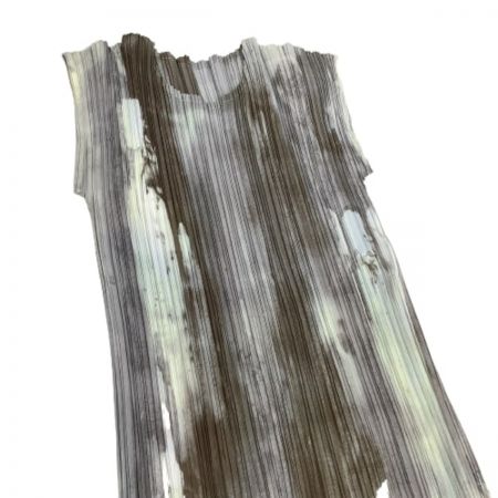  ISSEY MIYAKE イッセイミヤケ PLATS PLEASE 1999 レディース ワンピース 水墨 SIZE M