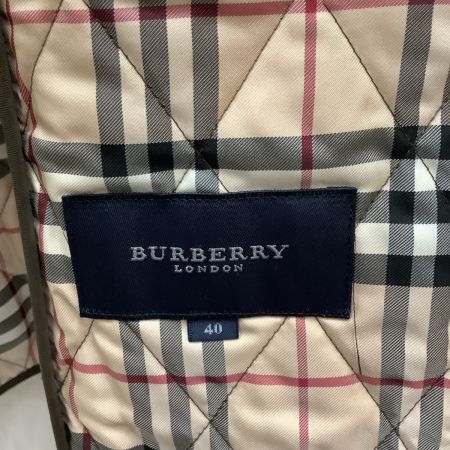  BURBERRY LONDON バーバリーロンドン レディース キルティングコート SIZE 40 ブラウン